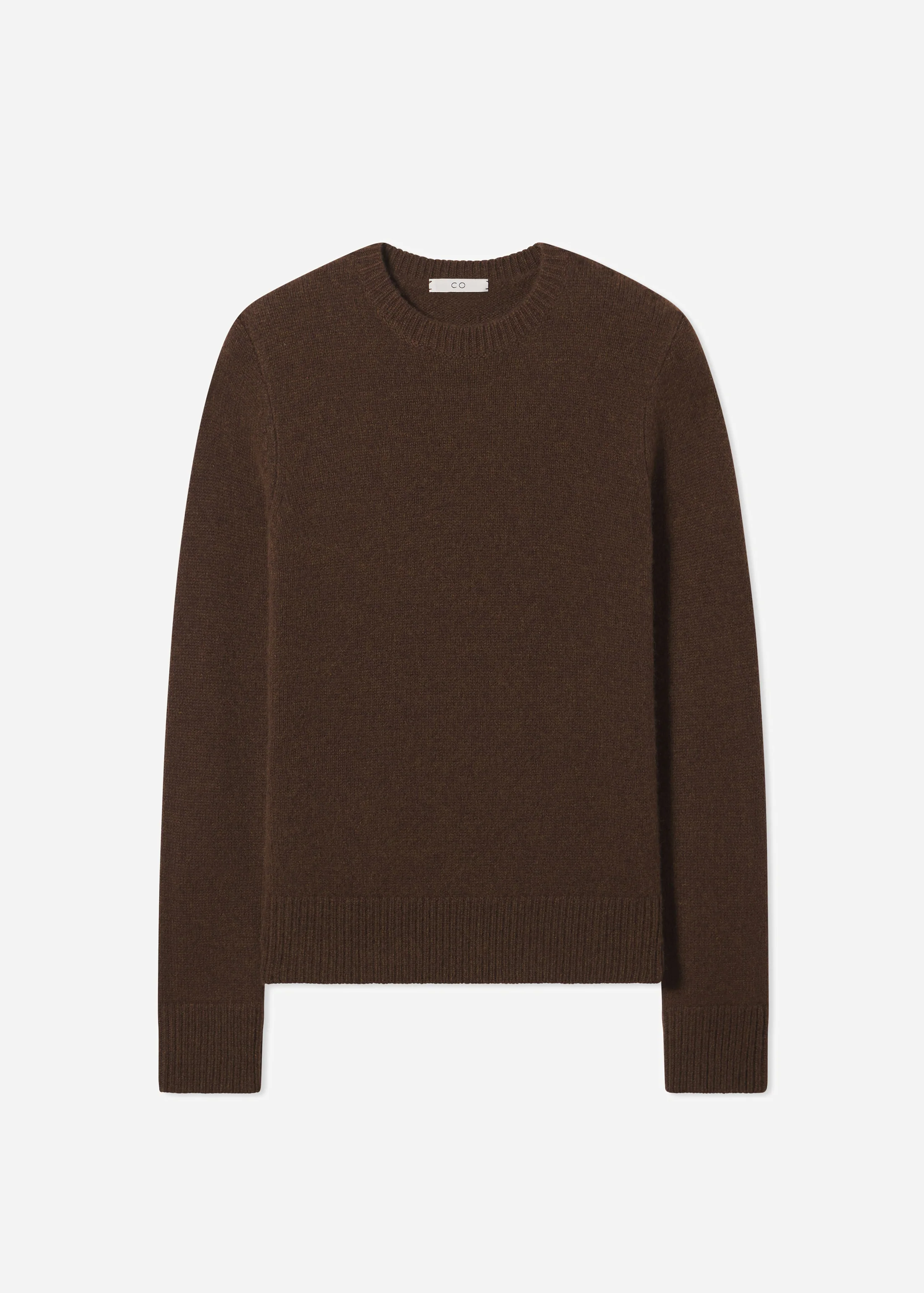 Crew Sweater in Cashmere - Brown - Image 6