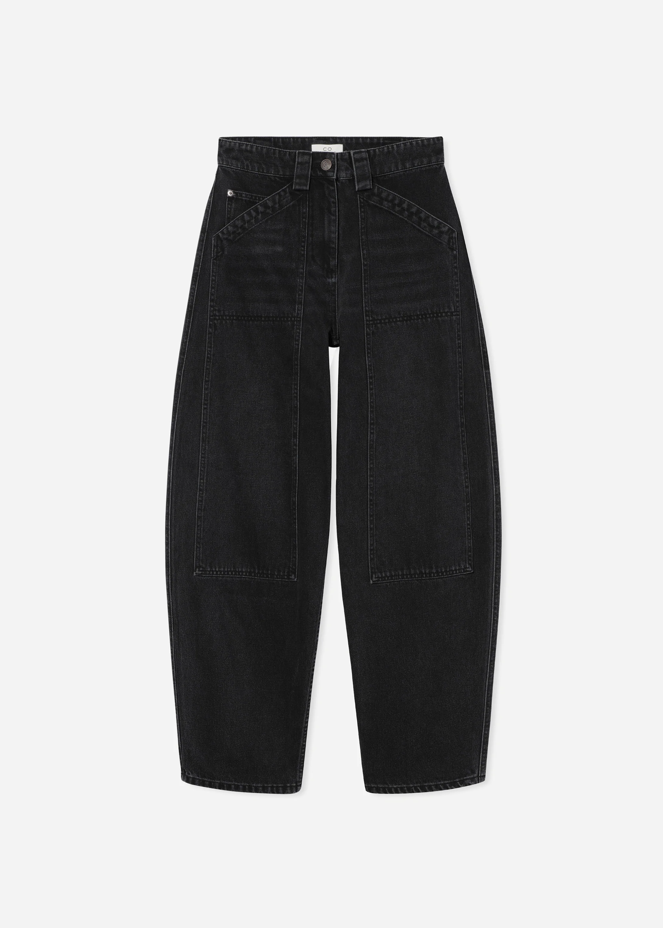 Denim Patch Pocket Jean - Black - Image 4