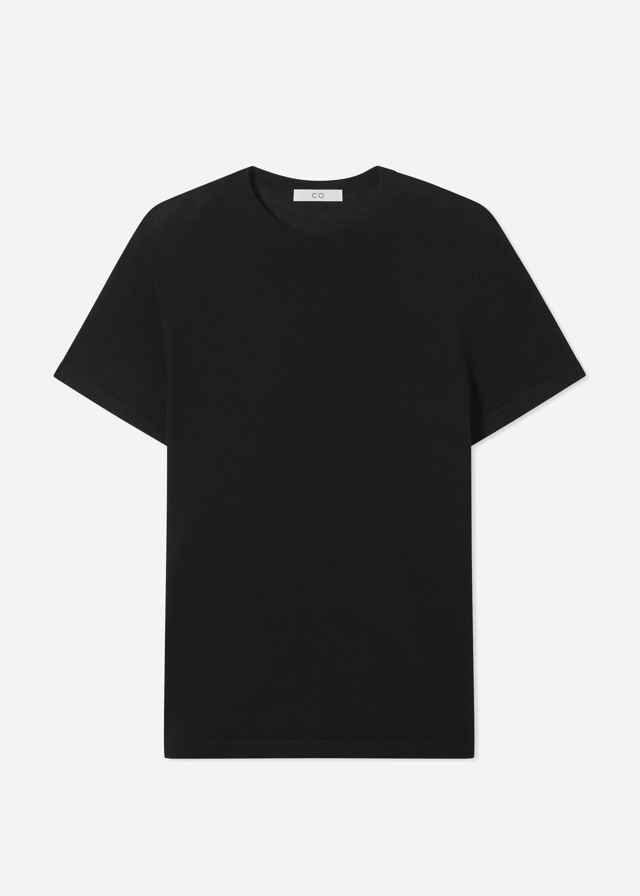 T-Shirt in Fine Cashmere - Black - Image 3