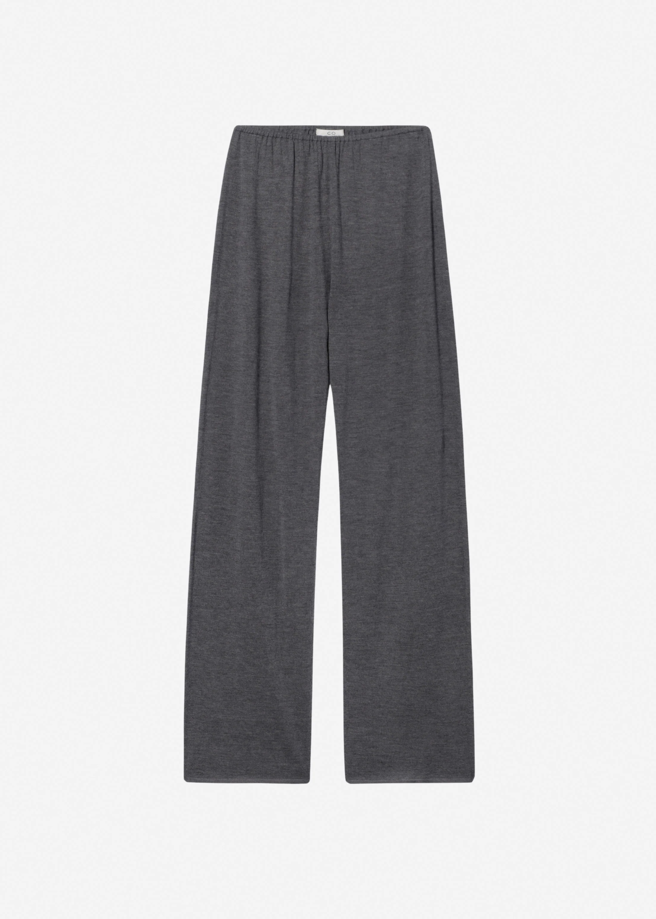 Pull Up Pant in Fine Cashmere - Grey - Image 6