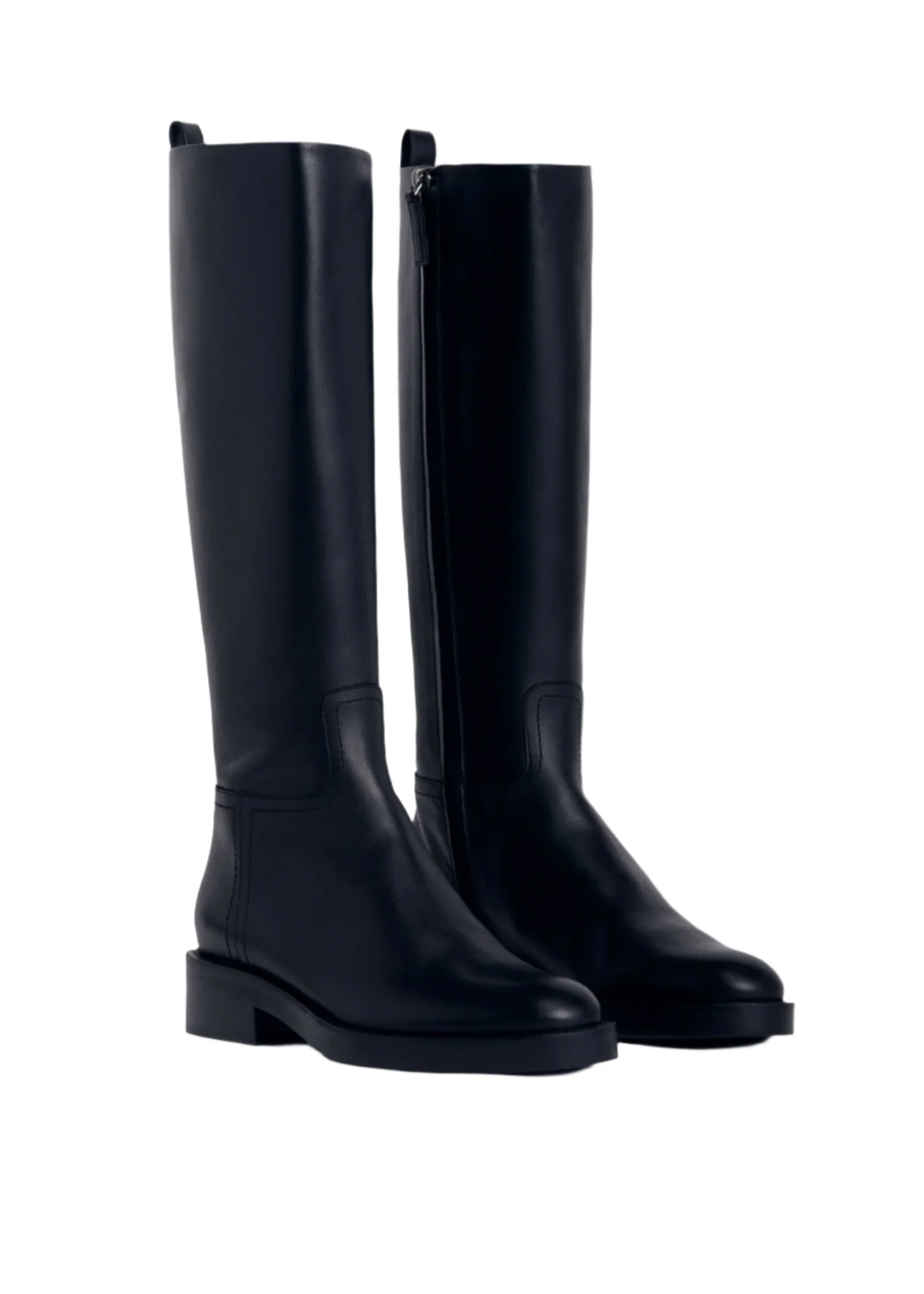 Leather Riding Boot - Black - Image 3