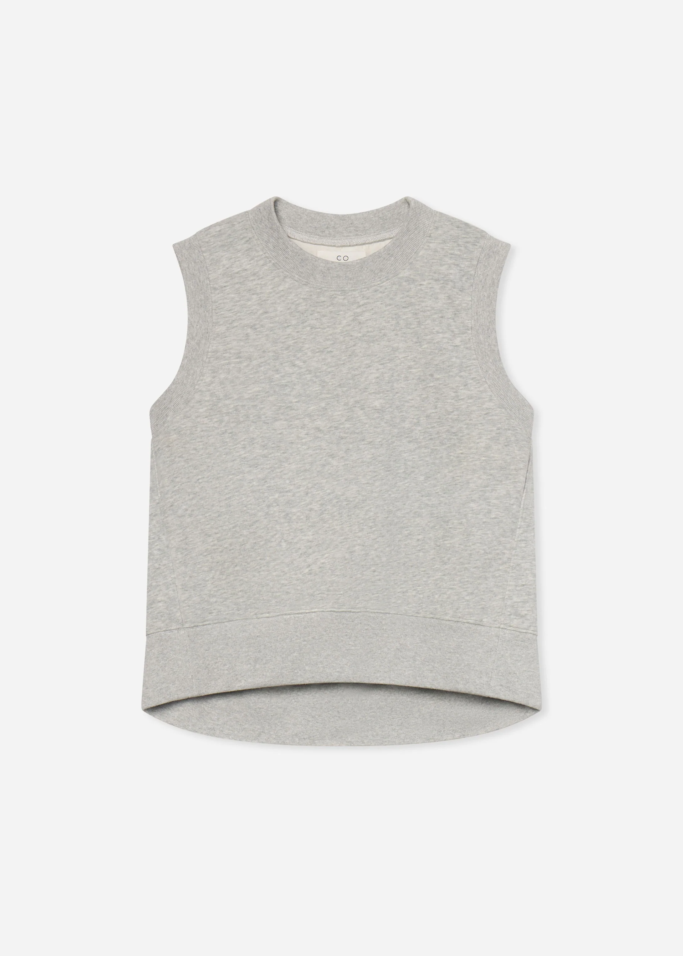 Sleeveless Sweatshirt in Scuba - Heather Grey - Image 5