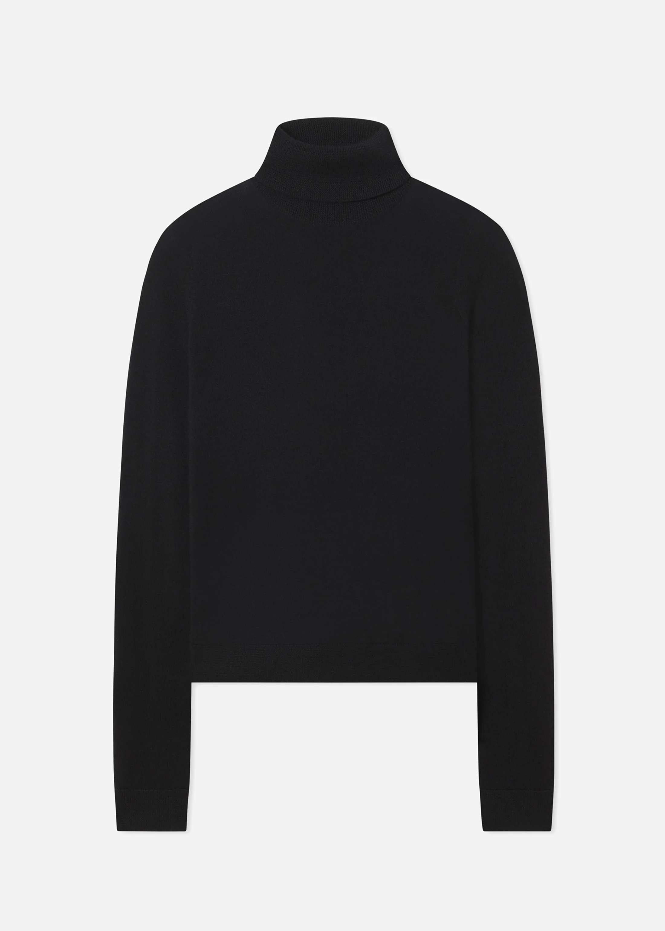 Slim Turtleneck in Fine Cashmere - Black - Image 4