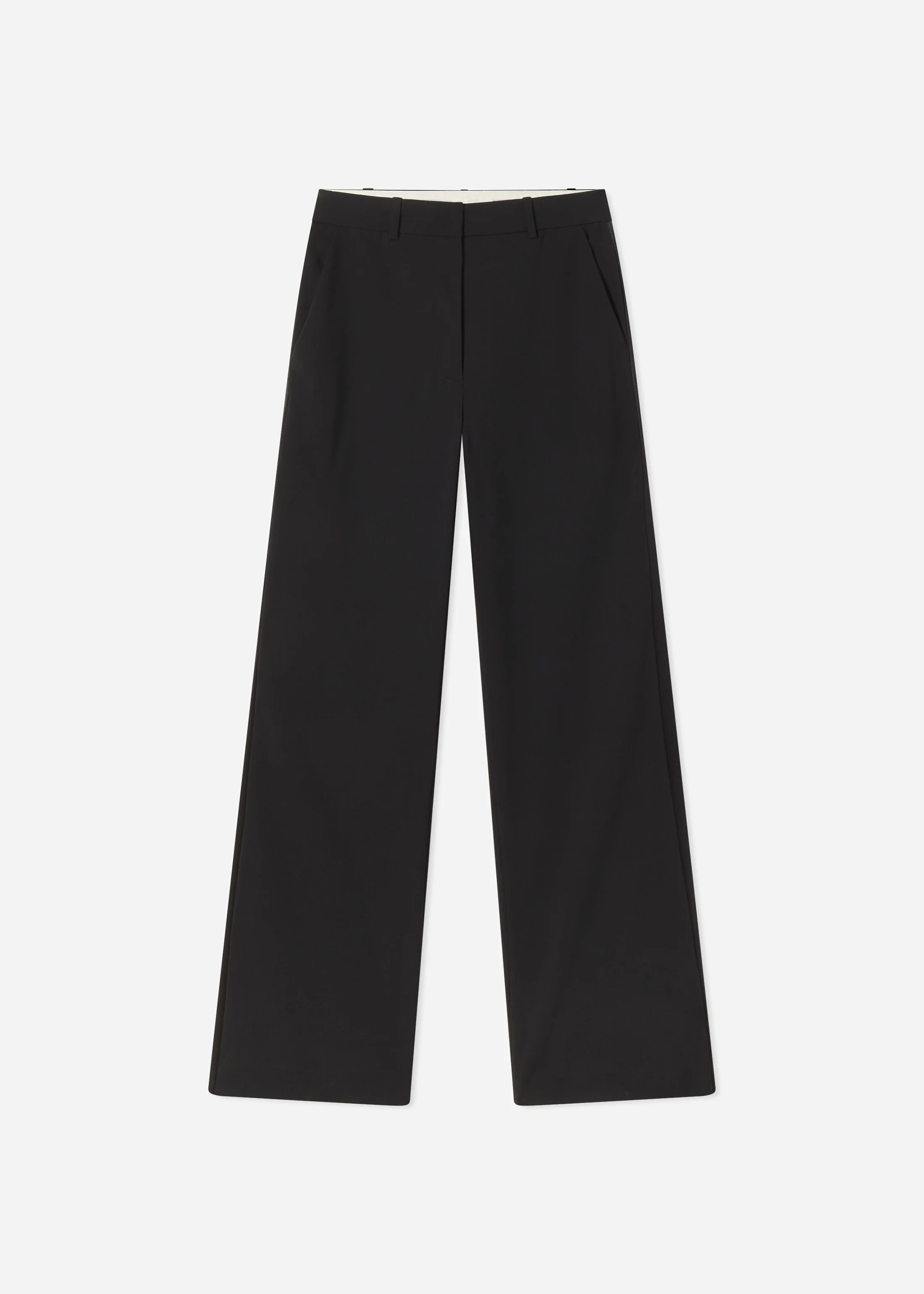 Tuxedo Pant in Wool and Silk - Black - Image 4